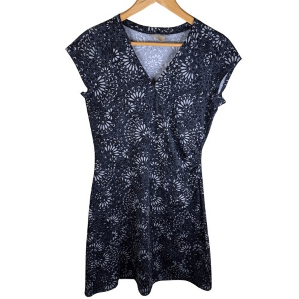 Athleta Nectar Faux Wrap Dress Womens Size Small Athleisure Activewear Travel